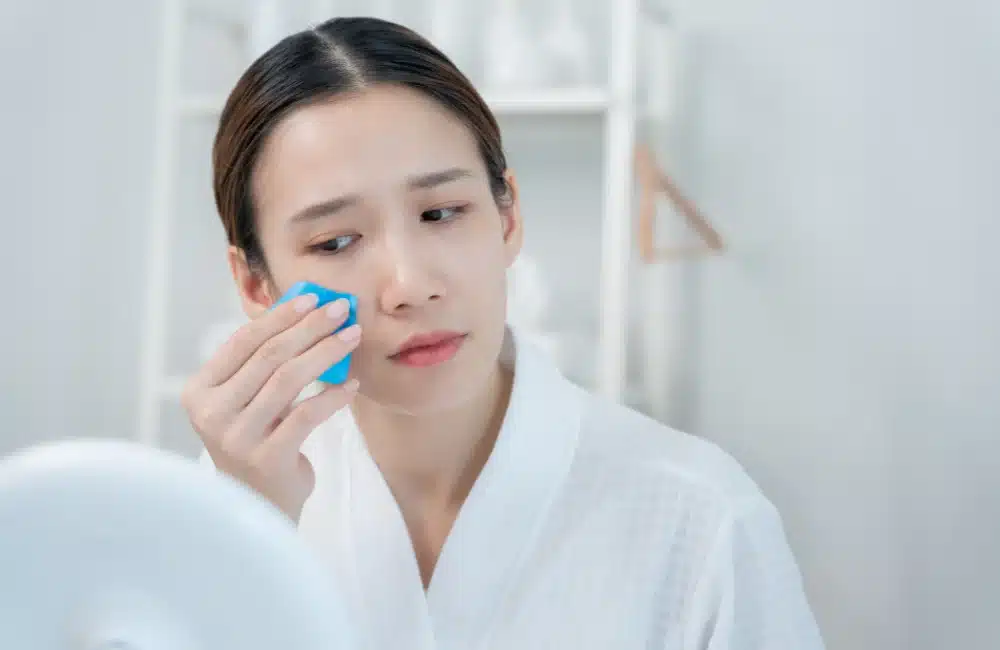 รูขุมขนกว้าง หน้ามัน